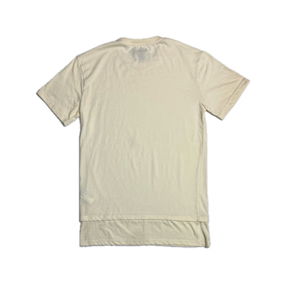 Beige Tshirt with Double Hem