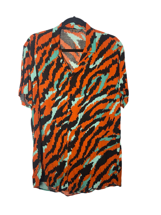 Multi colored zebra print shirt
