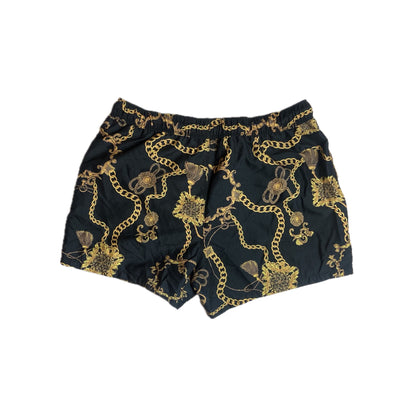 Baroque and Chain Print Swim Shorts