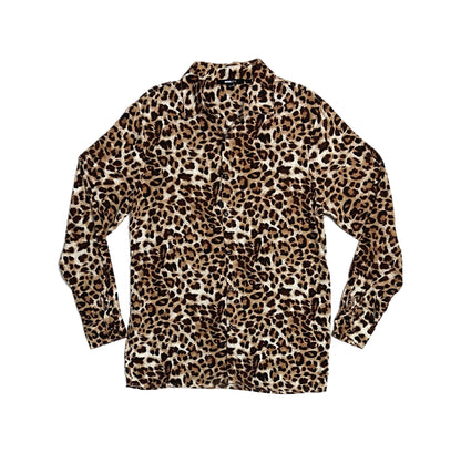 Leopard Print Button-Up Shirt