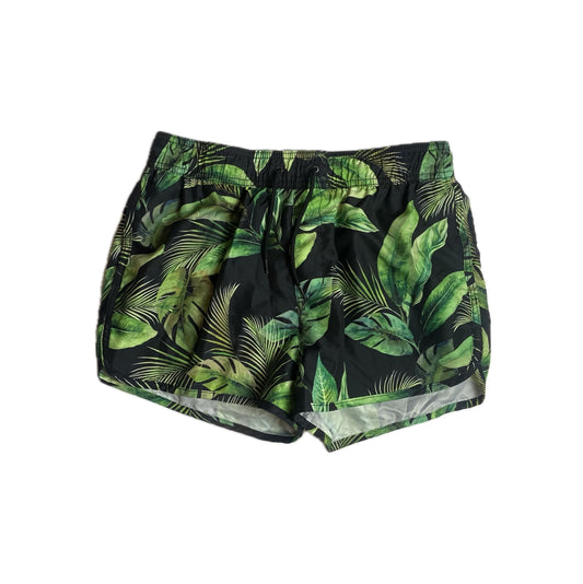 Leaf print quick dry shorts