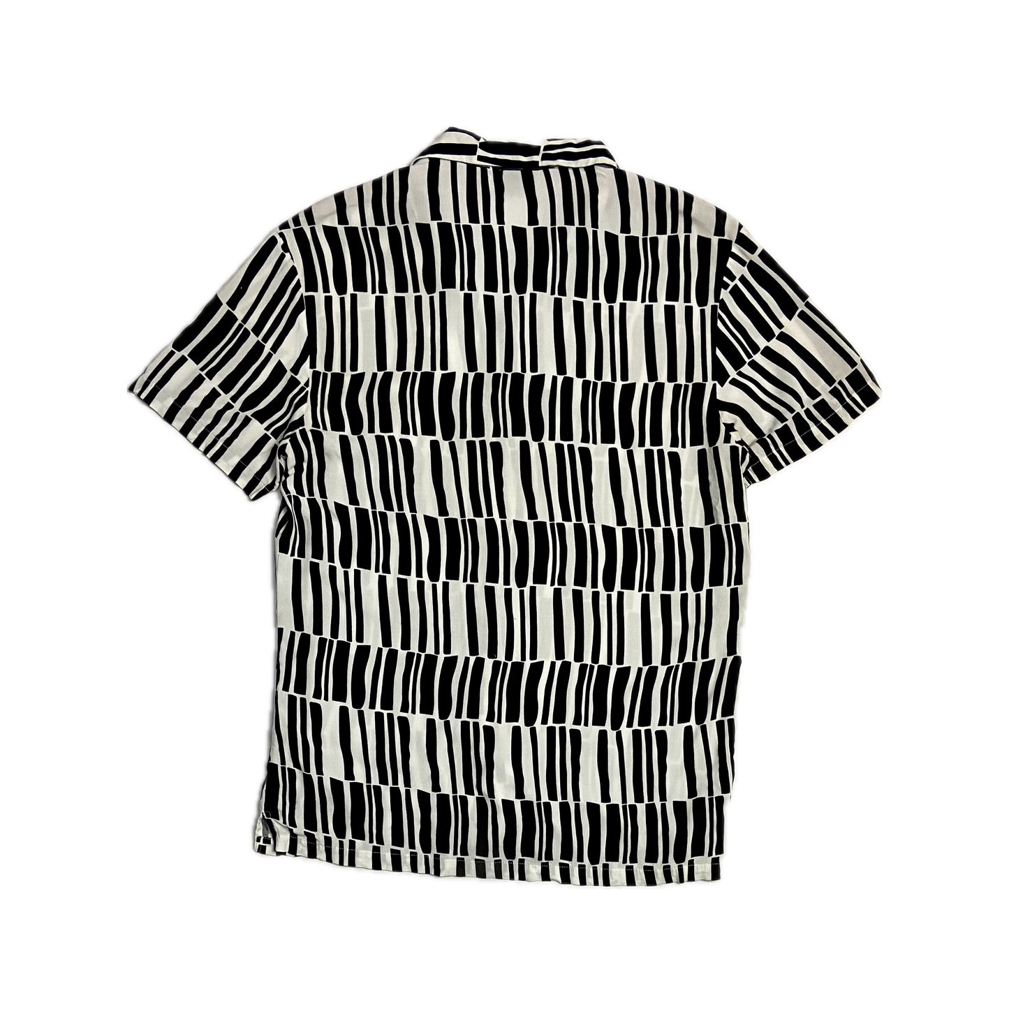 Black and White Artistic Print Shirt