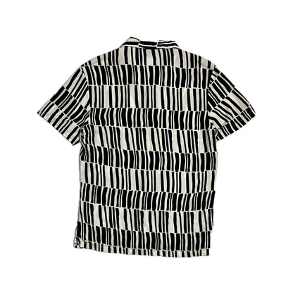 Black and White Artistic Print Shirt