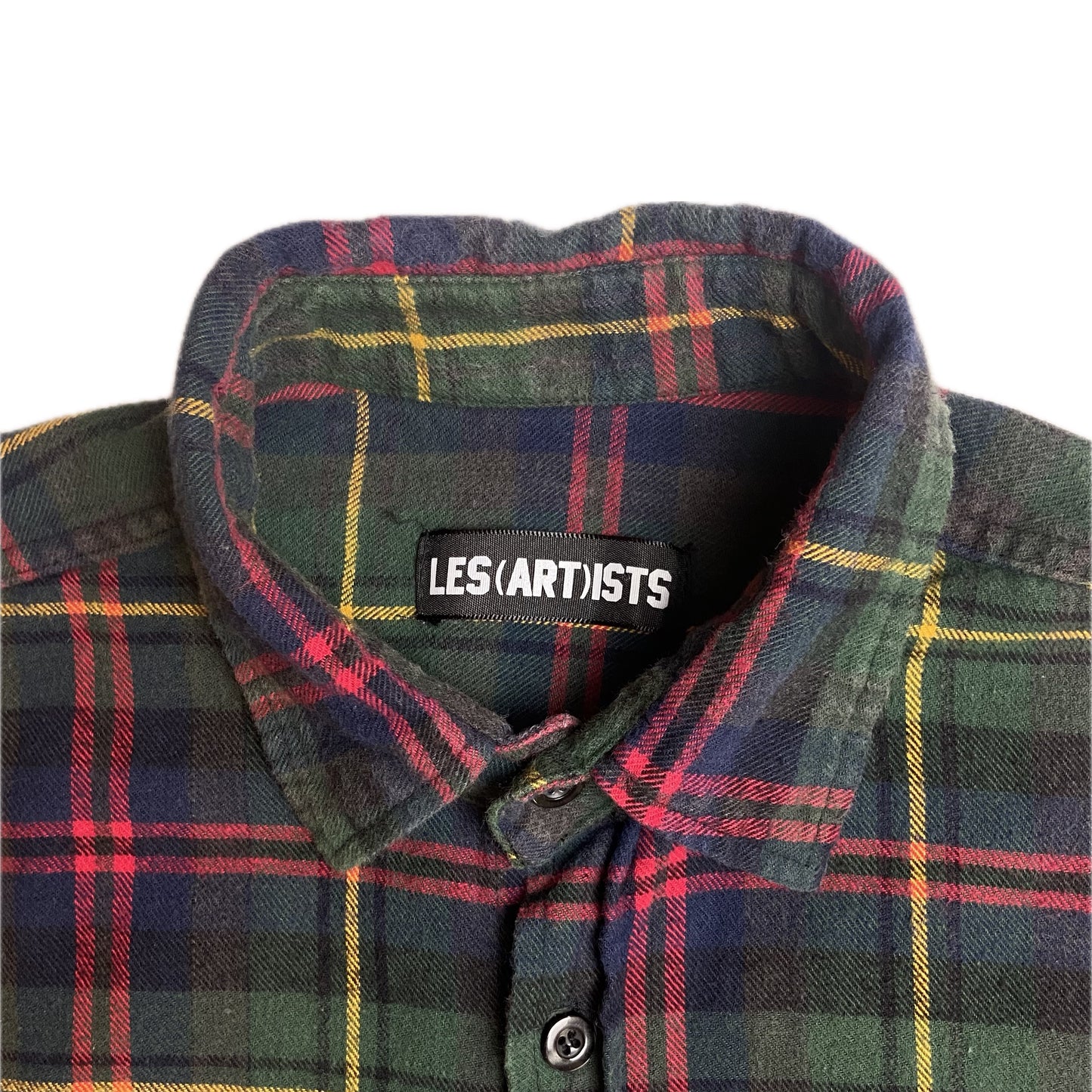 LES (ART)ISTS Green Yeezy 77 Flannel Shirt