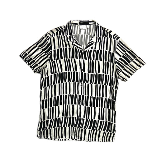 Black and White Artistic Print Shirt