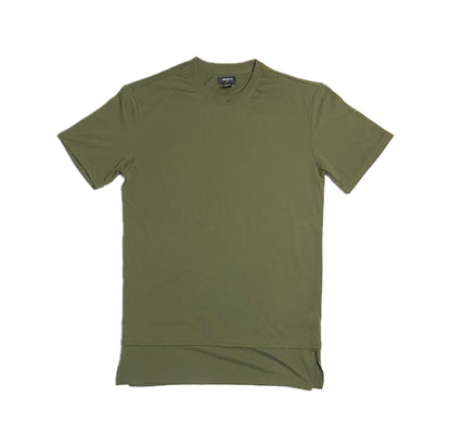 Green T-Shirt With Double Hem