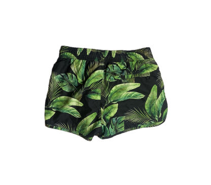 Leaf print quick dry shorts