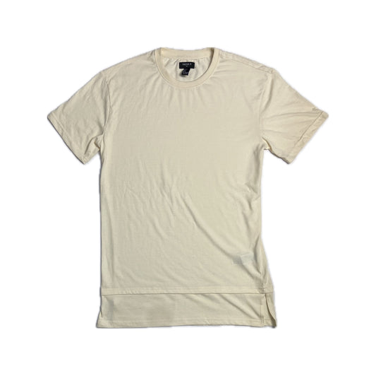 Beige Tshirt with Double Hem