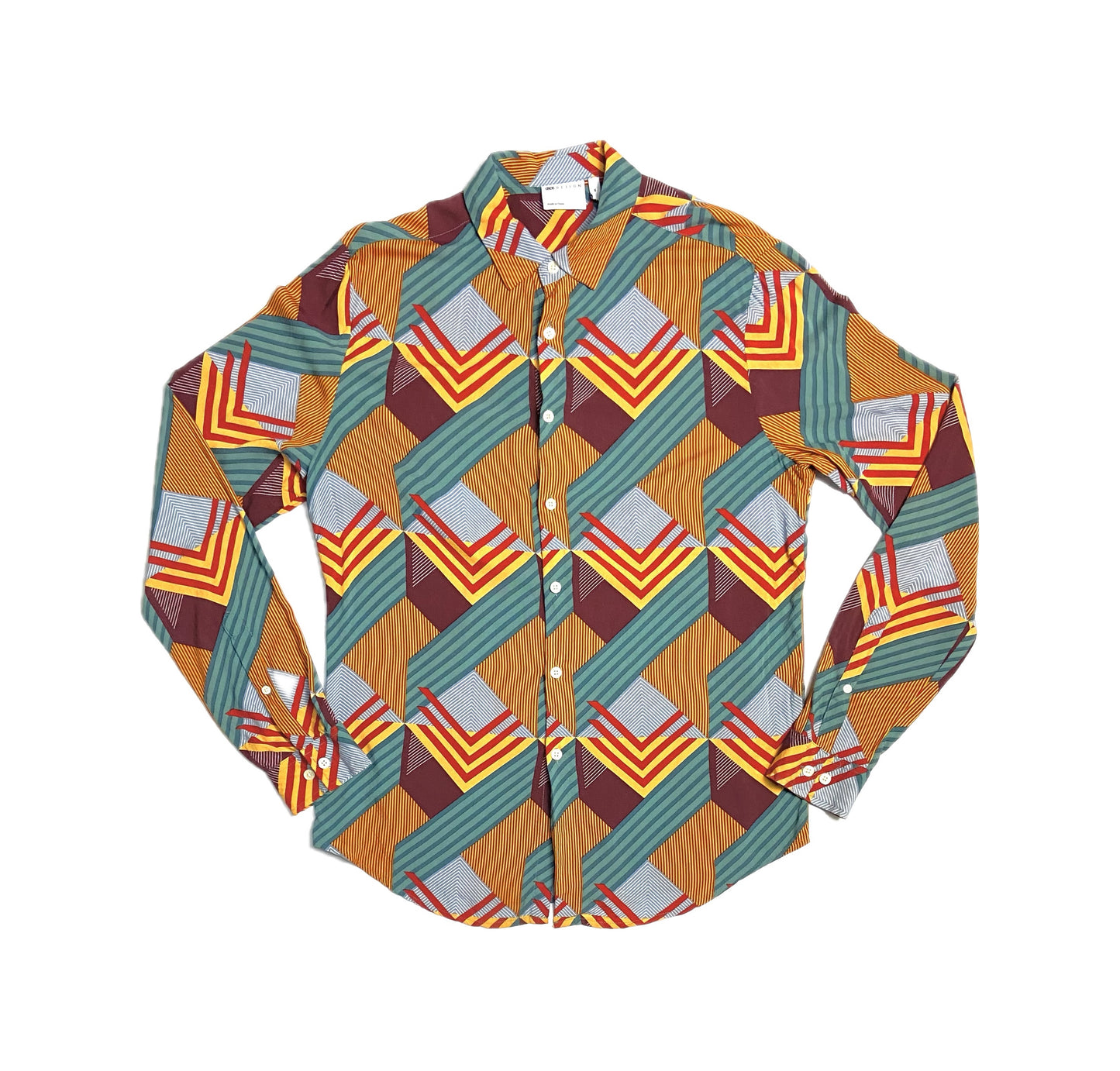 Retro 70s style long sleeve shirt