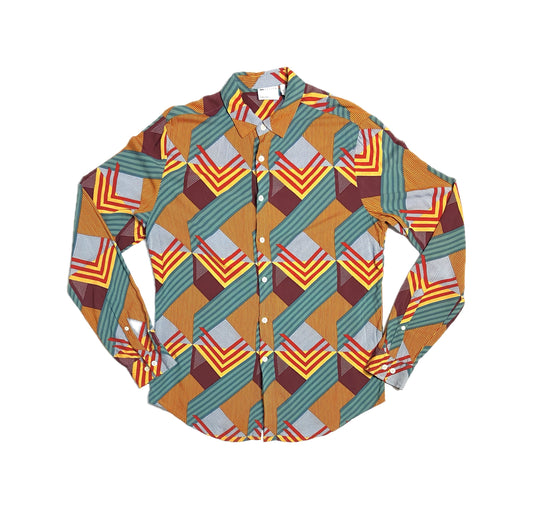 Retro 70s style long sleeve shirt