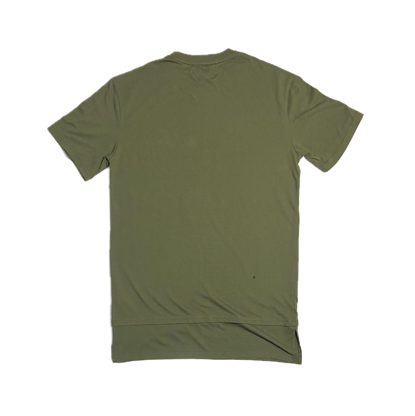 Green T-Shirt With Double Hem