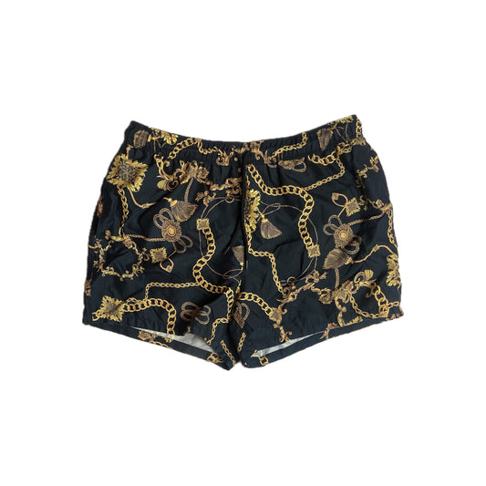 Baroque and Chain Print Swim Shorts