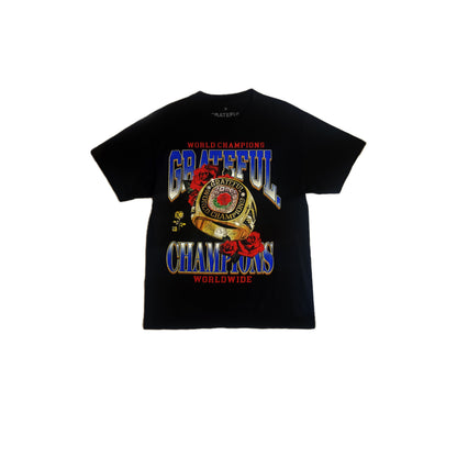 Grateful Champions Graphic Tshirt in Black