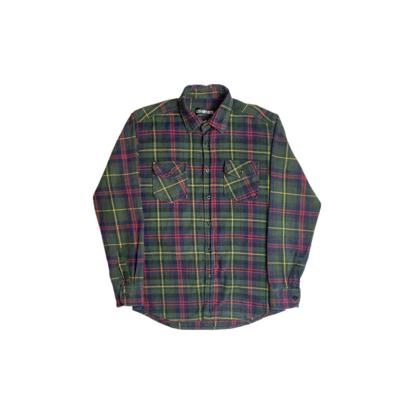 LES (ART)ISTS Green Yeezy 77 Flannel Shirt