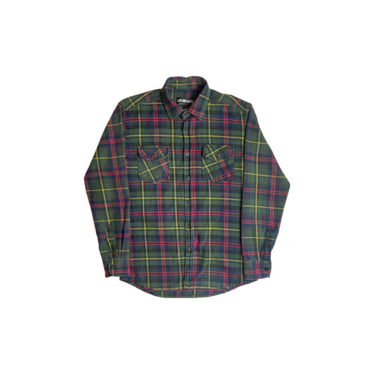 LES (ART)ISTS Green Yeezy 77 Flannel Shirt